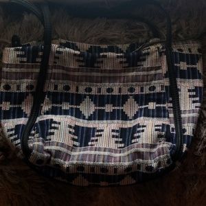 Large Aztec/Urban Print shoulder bag